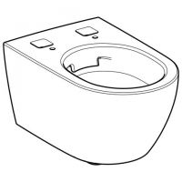 Vorschau: Geberit Wand-WC für UP-Spülkasten für AquaClean Tuma, weiß