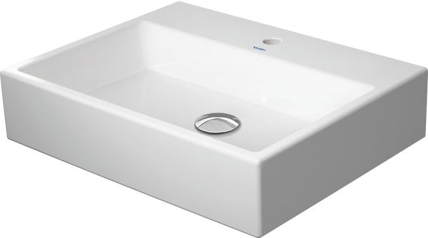 Duravit Vero Air Waschtisch rechteckig 60x47cm, mit 1 Hahnloch, ohne Überlauf, WonderGliss, weiß 23506000411