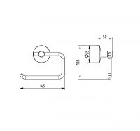 Vorschau: Avenarius Serie 170 Papierhalter ohne Deckel , chrom