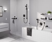 Vorschau: hansgrohe RainDrain Spot Plus Komplettset höhenverstellbar, befliesbar, edelstahl gebürstet 56226800
