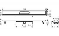 Vorschau: Hansgrohe uBox universal Komplettset für flache Installation 90cm, für Duschrinnen Fertigsets