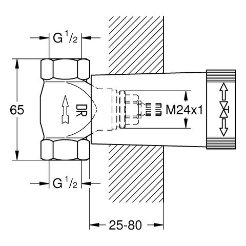 Grohe Unterputz-Ventil-Unterteil DN 15