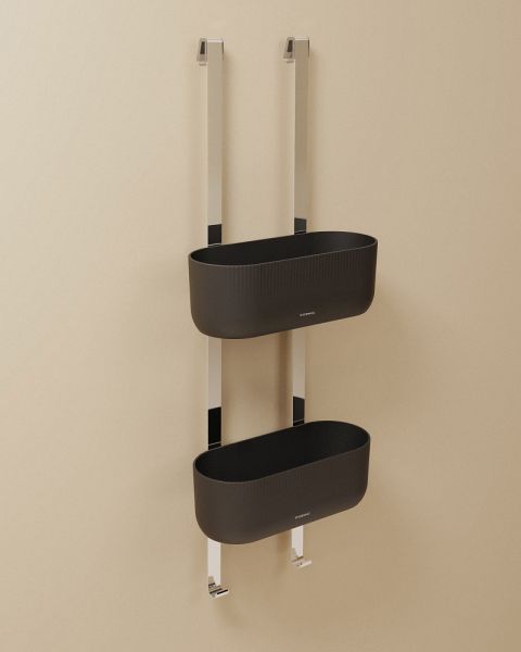 Cosmic Architect hängende Seifenschale für Duschabtrennungen, schwarz matt WJC205A3049036