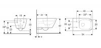 Vorschau: Geberit Smyle Square Wand-WC Tiefspüler, geschlossene Form, Rimfree, weiß_3