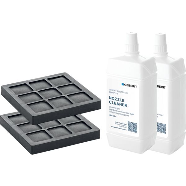 Geberit Set Aktivkohlefilter und Düsenreiniger für Geberit AquaClean WC-Komplettanlagen