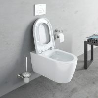 Vorschau: Duravit ME by Starck Wand-WC rimless Set mit SoftClose WC-Sitz, weiß