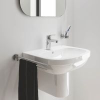 Vorschau: Grohe Eurosmart Einhand-Waschtischbatterie S-Size, mit Hybrid-Zugstangen-Ablaufgarnitur, chrom