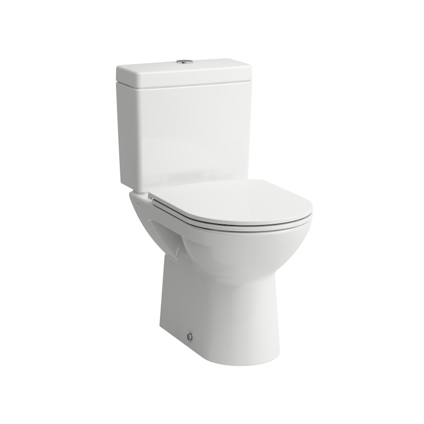 WC Toilette Stand Tiefspüler Bodenstehend Spülkasten Keramik Sitz senkrecht PR 