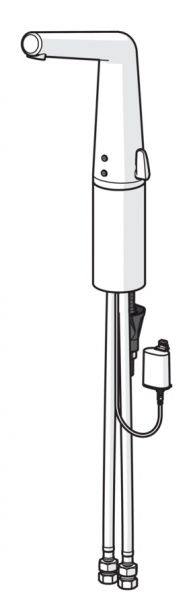 Hansa Hansadesigno Style Waschtisch-Elektronik-Batterie, hoher Auslauf, Batteriebetrieb, chrom