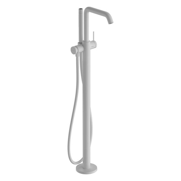 hansgrohe Tecturis S Einhebel-Wannenmischer bodenstehend, weiß matt, 73440700