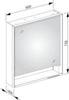 Vorschau: Keuco Royal Lumos Spiegelschrank für Wandvorbau, Türanschlag LINKS, 65x73,5cm Vorschau: Keuco Royal Lumos Spiegelschrank für Wandvorbau, Türanschlag LINKS, 65x73,5cm