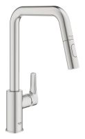 Vorschau: Grohe Eurosmart Einhand-Spültischbatterie mit herausziehbarer Dual Spülbrause, supersteel 30619DC0