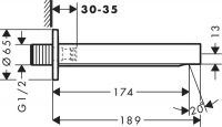 Vorschau: Hansgrohe Finoris Wanneneinlauf, mattweiß 76410700