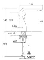 Vorschau: Steinberg Serie 230 Waschtisch-Einhebelmischer ohne Ablaufgarnitur, Ausladung 140mm, chrom