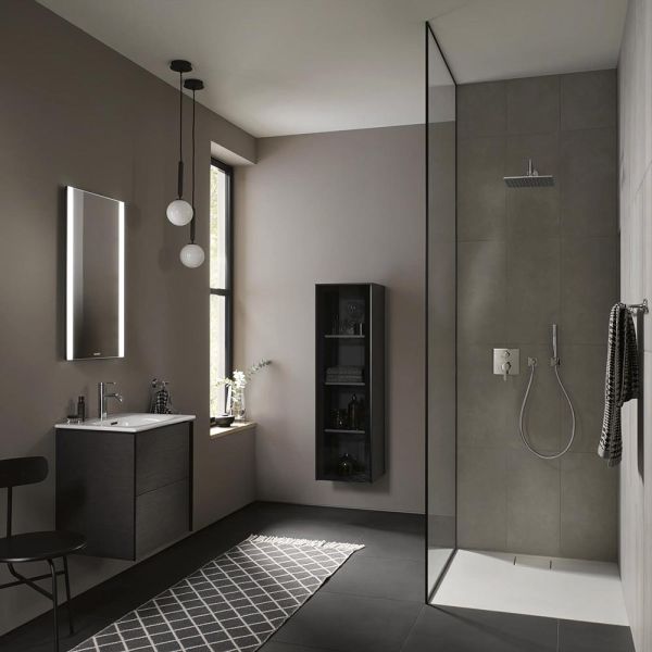 Duravit Stonetto Duschwanne quadratisch 90x90cm, Mineralguss