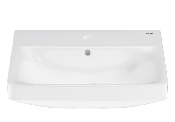 Grohe Euro Keramik Waschtisch 55cm mit Hahnloch & Überlauf, weiß