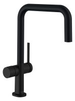 Hansgrohe Talis M54 Spültischmischer U 220 1jet mit Geräteabsperrventil, schwarz matt 72807670