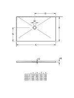 Vorschau: Villeroy&Boch Subway Infinity Keramik-Duschwanne, Eckmontage links oder rechts gegen Wand, 90x90x4cm 6228F401