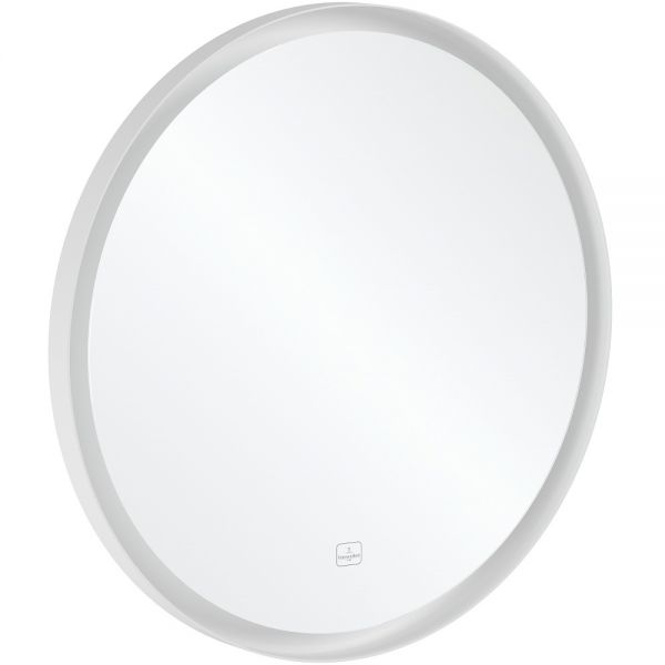 Villeroy&Boch Subway 3.0 LED-Spiegel Ø71,2cm, mit Sensordimmer, weiß matt A4647100