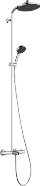 hansgrohe Activera S Duschsystem 240 1 Strahlart Wannenthermostat Ecostat Fine chrom 28871000