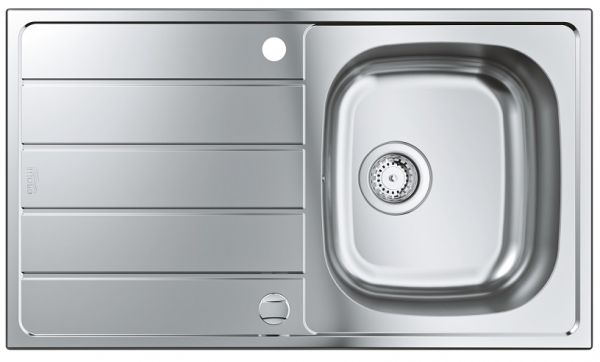 Grohe K200 Edelstahlspüle mit Abtropffläche, edelstahl 31552SD1 1
