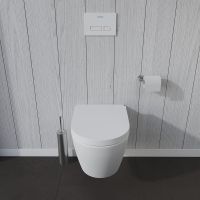 Vorschau: Duravit ME by Starck Wand-Tiefspül-WC, HygieneFlush, rimless, mit HygieneGlaze, weiß