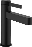 Hansgrohe Finoris Einhebel-Waschtischarmatur 110 mit Push-Open Ablaufgarnitur, schwarz matt 76023670