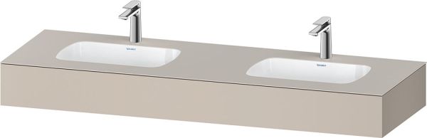 Duravit Qatego Doppel-Einbauwaschtisch mit Konsole 160x55x17cm QA4695 