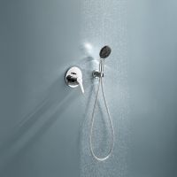 Vorschau: Grohe Start Duschsystem rund mit Thermostat, Vitalio Start Kopfbrause, chrom 25292000