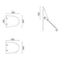 Vorschau: Catalano Comfort Urinaldeckel Soft-Close 35×30