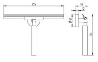 Vorschau: Avenarius Universal Komfortwischer mit Wandhalterung rund, chrom