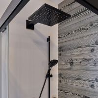 Vorschau: hansgrohe Raindance E Duschkopf 300 1jet mit Brausearm, EcoSmart, schwarz matt