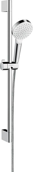 Hansgrohe Crometta 1jet Brauseset EcoSmart 9l/min, 0,65m, weiß/chrom