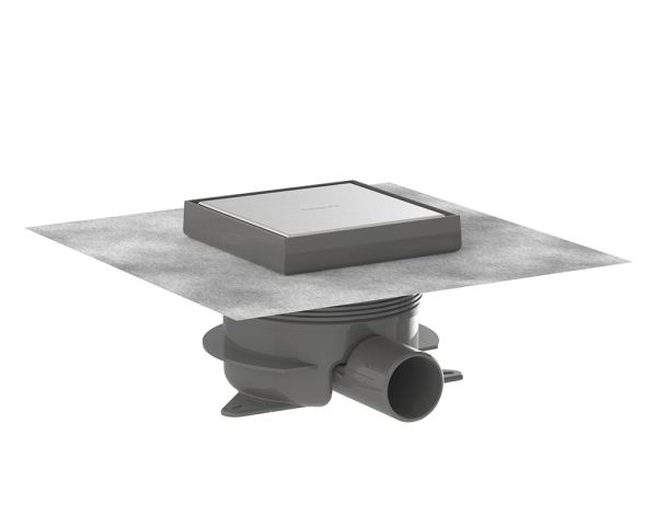 hansgrohe RainDrain Spot PlusKomplettset höhenverstellbar, befliesbar, edelstahl gebürstet 56226800