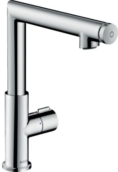 Axor Uno Select Waschtischmischer 220 mit Zugstangen-Ablaufgarnitur, chrom 45016000