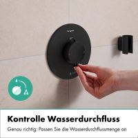 Vorschau: hansgrohe Ecostat Comfort S Thermostat Unterputz 1 Funktion, schwarz matt