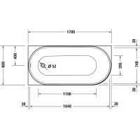 Vorschau: Duravit DuraSenja Eck-Badewanne 170x80cm, weiß, links 700580000000000