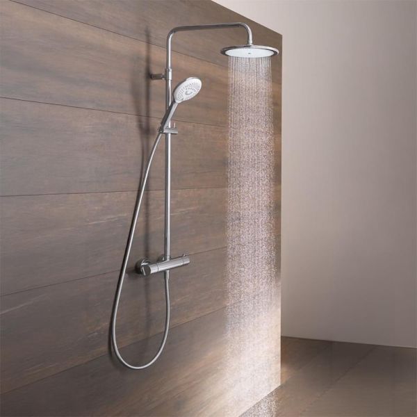 Kludi Freshline Thermostat Dual Shower System für Wandmontage, chrom 6709205-00