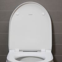 Vorschau: Duravit No.1 Wand-WC Set inkl. WC-Sitz mit Absenkautomatik, 54x37,3cm, oval, rimless, weiß