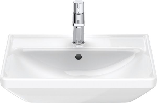 Duravit D-Neo Waschtisch rechteckig 55x44cm, mit Hahnloch und Überlauf, weiß 2366550000