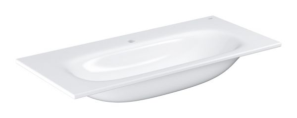 Grohe Essence Möbelwaschtisch 100x46cm, mit 1 Hahnloch, mit Überlauf, weiß PureGuard