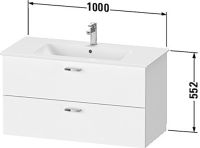 Vorschau: Duravit XBase Waschtischunterschrank 100cm, 2 Auszüge, passend zu Waschtisch ME by Starck 233610