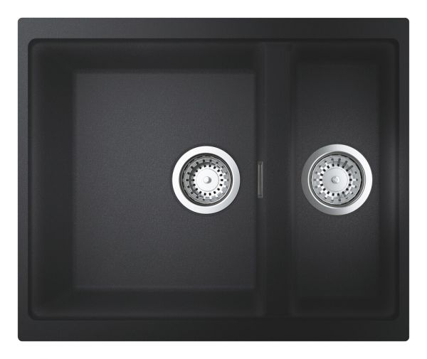Grohe K500 60-C Küchenspüle Kompositspüle und Zusatzbecken 56x46cm granit schwarz 31648AP0