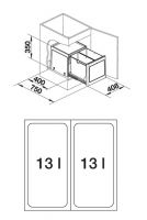 Vorschau: Blanco Botton Pro 45/2 Automatic Abfallsystem