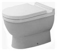 Vorschau: Duravit Starck 3 Stand-WC Tiefspüler, Spülrand, Abg. waagrecht, HygieneGlaze weiß 0124092000