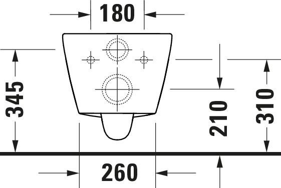 Duravit D-Neo Wand-WC 48x37cm, WonderGliss, rimless, Durafix, weiß