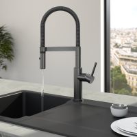 Vorschau: Villeroy&Boch Steel Expert 2.0 Küchenarmatur aus Edelstahl, anthracite 92800005