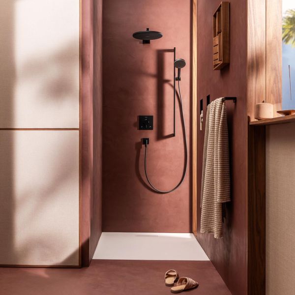 hansgrohe Ecostat Comfort E Thermostat Unterputz für 2 Funktionen schwarz matt 33711670