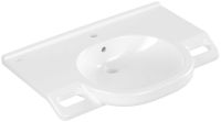 Villeroy&Boch ViCare Waschbecken mit 1 Hahnloch, barrierefrei, weiß, 80x55cm