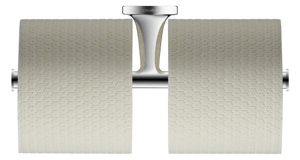 Duravit Starck T Papierrollenhalter doppelt wandhängend, chrom 0099381000